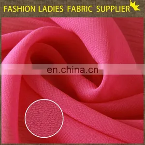Shaoxing Textile Combed Yarn Light Chffon 100% Poly Chiffon Fabric thumbnail-1