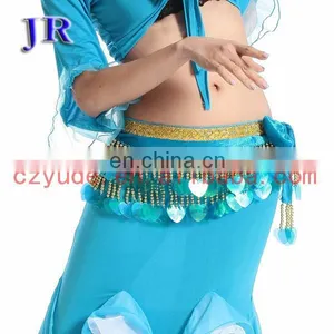 Indian Big Sequins Tassel Belly Dance Beaded Belt for Competition Y-2024# thumbnail-1