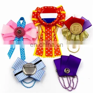 New Party Supplies Custom Various Pleasant Porcelain Decorative Flowers Ribbon Bow thumbnail-2