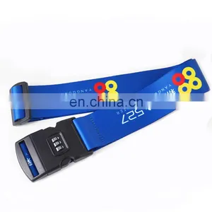 High Quality Custom Logo Luggage Strap With Plastic Buckle thumbnail-2