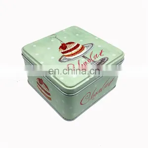 High Quality Wholesale Chocolates Biscuits Cookies Empty Tin Cake Box thumbnail-1