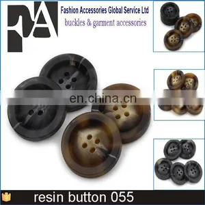 2cm White Plastic Buttons Black 4 Holes Resin thumbnail-1