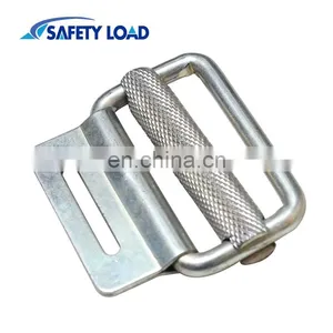 2" White Zinc Plated Adjustable Sliding Buckle thumbnail-3