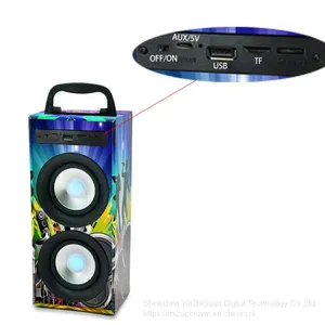 OEM and ODM LED Light Wireless Portable Outdoor/Indoor Blue Tooth Speaker With AUX thumbnail-4