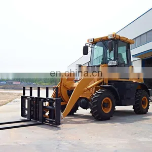2Ton Latest Mini Wheel Loader With Snow Bucket and Forklist thumbnail-1