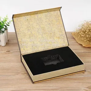 Black and Gold Eco Friendly Gift Packaging Box Large Size thumbnail-1