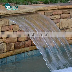 Outdoor Acrylic Artificial Garden Stainless Steel Waterfall Blade Cascade thumbnail-5