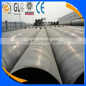 AWWA C200 Black Water Spiral Welded Steel Pipe for Pipeline Conveyance System thumbnail-1