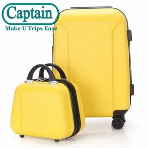 Retro Trolley Luggage Capacity Travel Suitcase 2---PCS 20