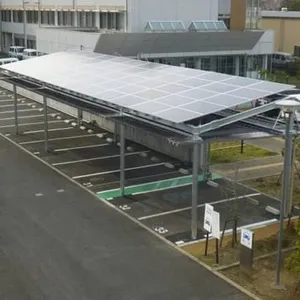 Scratch Resistant Solar Car Park Canopy Solar Power Carport thumbnail-2
