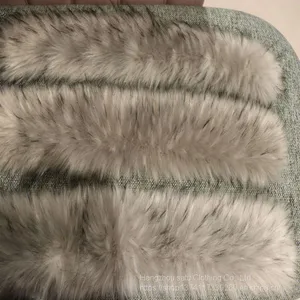 Fur Artificial Fur Fox Raccoon Dog Collar Dyeing Raccoon Dog Collar Cap Strip thumbnail-2