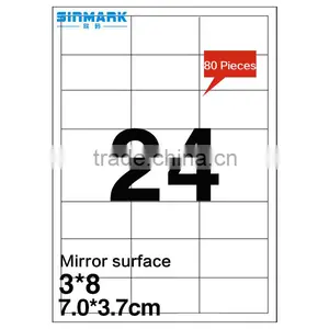 SINMARK 7.0*3.7cm Mirror Surface Self-adhesive Aluminum Sticker thumbnail-1