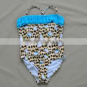 Leopard-print Hellokitty Baby Swimwear 1-piece thumbnail-1