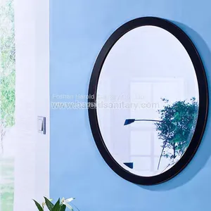 Metal Framed Wall Mounted Round Mirror thumbnail-1