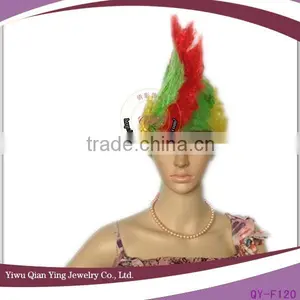 Cheap Wholesale Crazy Multi Color Sports Fans Cock Wig thumbnail-3