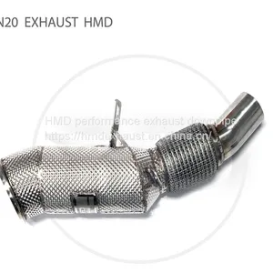 HMD Exhaust Manifold Downpipe for BMW N20 F30 F10 F32 3 4 5 Series Car Accessories With Catalytic Converter Header Catless Whatsapp008613189999301 thumbnail-1