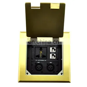 Stainless Steel RJ45 Data XLR Usb Universal Electrical Floor Box Socket thumbnail-3