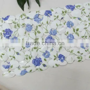Printed Rose Flower Bathtub Mat Bath Mat thumbnail-5