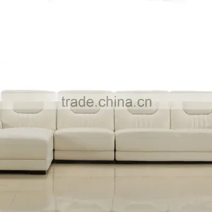 Modern Corner Leather Sectional Sofa thumbnail-1