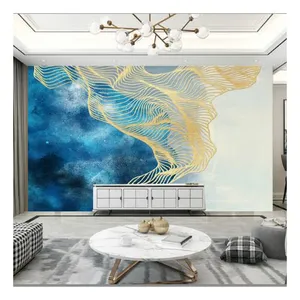 Luxury Tv Background Printing Wallpaper Murals 3D 5D 8D Wall Mural For Home Decoration Drop Ship thumbnail-1