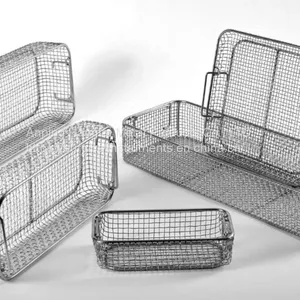 Wire Mesh Screen Baskets Wire Mesh Instrument Sterilization Trays thumbnail-1