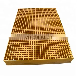Frp Plastic Bar Grating Fiberglass Frp Plastic Grid Grating Platform thumbnail-1