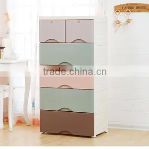 Assorted Color Plastic 5-Drawer Unit Organizer With Putty Handles thumbnail-6