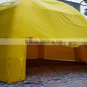 2015 New Arrvail Yellow Gaint Soccer Dome Inflatable Outdoor Tent for Sale thumbnail-3