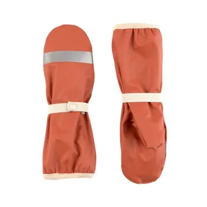 Recycled Mittens Rust Kids Waterproof Gloves thumbnail-2