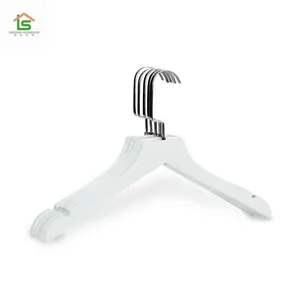 White Deluxe Brand Fashion Hanger With Chrome Hook Canton Fair Hot Cake Sample thumbnail-1