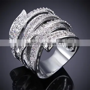 Exclusive New Unique Design Cubic Zircon Wedding Party Contrast Jewelry Ring thumbnail-6