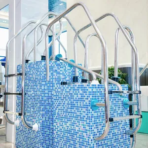 Swimming Pool Ladder 304/316 Stainless Steel 1.0/1.2 Thickness Anti-slip Pool Ladder For Sale thumbnail-1