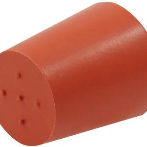 Powder Coating Masking Paint Plug Tapered High Temp Red Silicone Rubber Stopper thumbnail-1