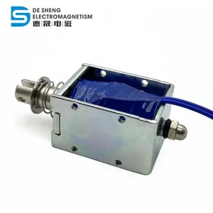 Factory Supply DC 24V DS-1040 Push Pull Linear Open Frame Solenoid With 10mm Stroke for Automation Equipment thumbnail-2