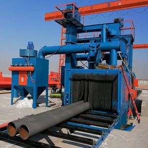German Industrial Grade Shot Blasting Machine Roller Pass Through Steel Plate Pre-treatment Effect is Good thumbnail-1