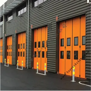 Folding Doors for Power Plant Workshops in Henan, Electric Folding Doors, Power Plant Folding Doors, Dingshi Door Industry thumbnail-3