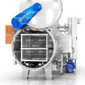 Vacuum-Packed Corn and Canned Corn Sterilization Retort / Water Spray Rotary Retort Machine thumbnail-2