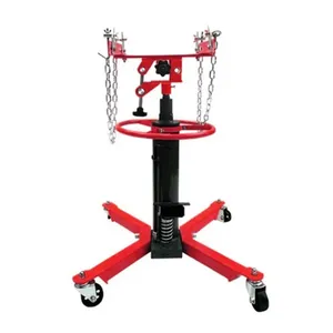 Transmission Jack Hydraulic Telescoping Transmission Jack 1300lb Capacity Floor Jack 2 Stage With 360°Swivel Wheels Foot Pedal thumbnail-5