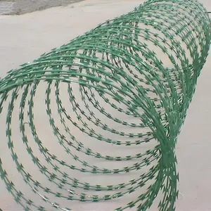 Hot Dipped Galvanized PVC Stainless Steel Razor Barbed Wire for Fencing Solutions thumbnail-5