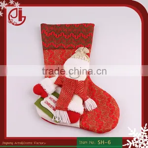 20 Inches Hot Selling Colorful Wholesale Animal Head Plush Christmas Stocking thumbnail-1