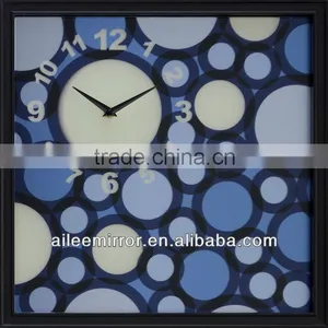 Large Round Metal Wall Clock Electric Digital Clock thumbnail-1