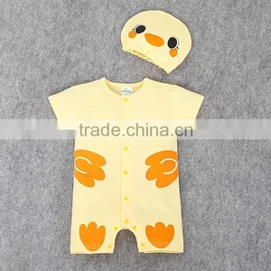 2016 Hot Sale Boutique Baby Clothes Summer Boys Romper Short Sleeve Animal Printed Toddlers Romper Suit thumbnail-2