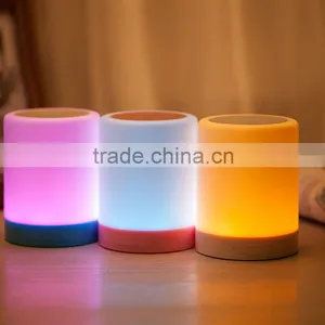 Night Light Touch Change Color RGB Warm White Bluetooth Speaker TF Card DC5V for Party Outdoor Living Room Child Read Package thumbnail-4