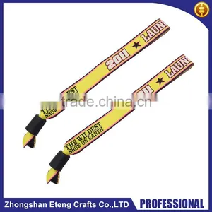 High Definition Custom Made Wristbands,fabric Woven Writsband for Events thumbnail-1
