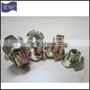 4 Prong Furniture Insert t Nuts ,wood Insert Nut m8 (DIN1624) thumbnail-1