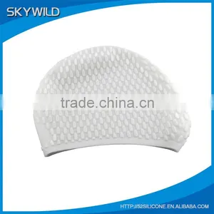 2016 Custom Printed Waterproof Silicone Swimming Cap for Adult thumbnail-3