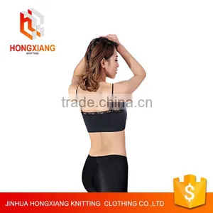 Hongxiang New Underwear Lace Spaghetti Straps Bra, Simple Nature no Rims Yoga Bra, Women Sleep Wearsexy Bra thumbnail-2