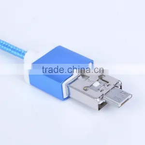2015 Hot Sale Tablet PC Cellphone Mobile Charge Each Other Charging Cable Micro Usb to Micro USB OTG Charge Cable thumbnail-2