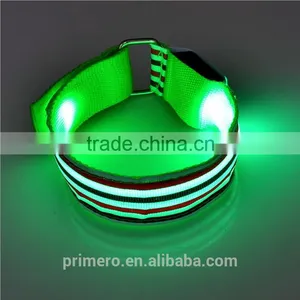 Wholesale FPC LED Flashing Reflective Webbing DIY For Bicycle Riding Sport Bangle thumbnail-2