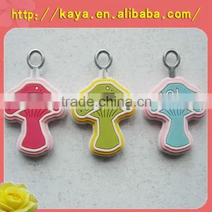 Custom Mushroom Shape Silicone Zipper Puller thumbnail-1